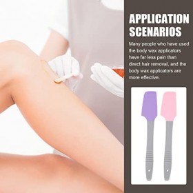 POPETPOP 4 Pièces Applicateur De Cire Spatules En Silicone Applicateur Spatules DÉpilation À Sourcils Retrait Applicateur De