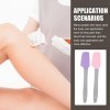 POPETPOP 4 Pièces Applicateur De Cire Spatules En Silicone Applicateur Spatules DÉpilation À Sourcils Retrait Applicateur De