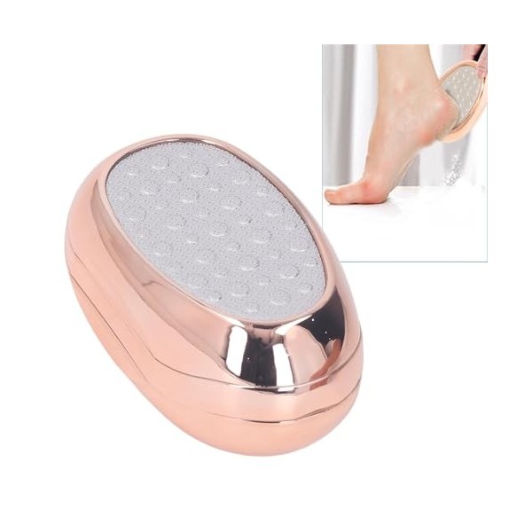 Lime à Pied Dissolvant de Callosités or Rose Portable épurateur de Pieds Nano Verre Meulage Doux 3 en 1 pour les Femmes Douch