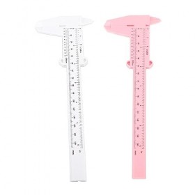 Règle de Mesure des Sourcils, Mesure Précise, Pochoir à Sourcils Portable, Règle de Microblading Indépendante Utilisant 10 Pi