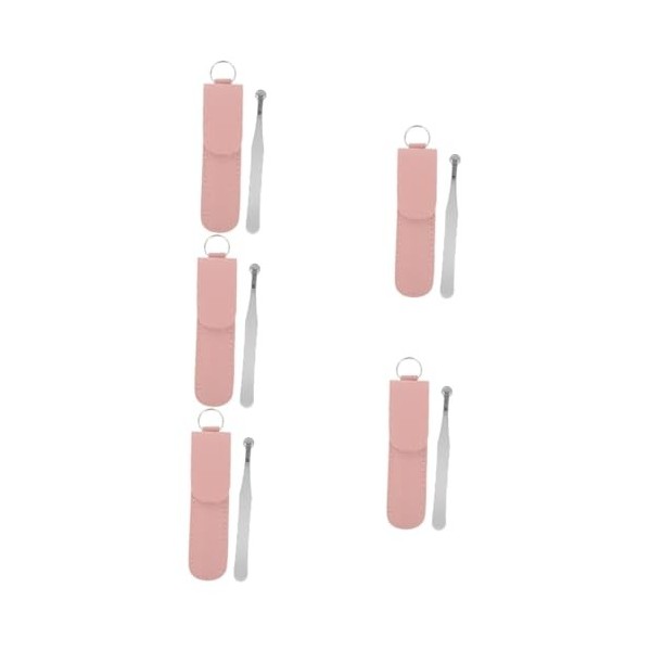 FRCOLOR 2 Pièces Nez Épiler Les Sourcils Ciseaux à Cils Nettoyant Pour Poils De Nez Longue Pince à Épiler Épilateur Nez Pu Po