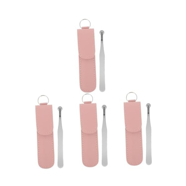 FRCOLOR 2 Pièces Nez Épiler Les Sourcils Ciseaux à Cils Nettoyant Pour Poils De Nez Longue Pince à Épiler Épilateur Nez Pu Po