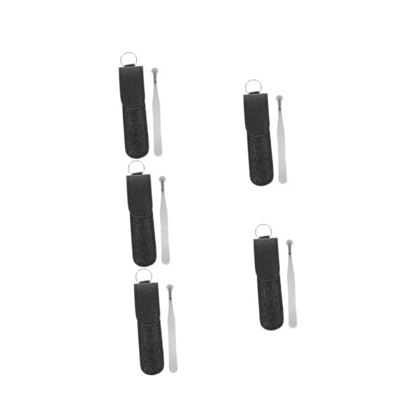 FRCOLOR 2 Pièces Nez Épiler Les Sourcils Ciseaux à Cils Nettoyant Pour Poils De Nez Longue Pince à Épiler Épilateur Nez Pu Po