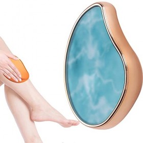 Gomme à cheveux en cristal pour femme et homme, outil dépilation magique réutilisable indolore pour dos, bras, jambes