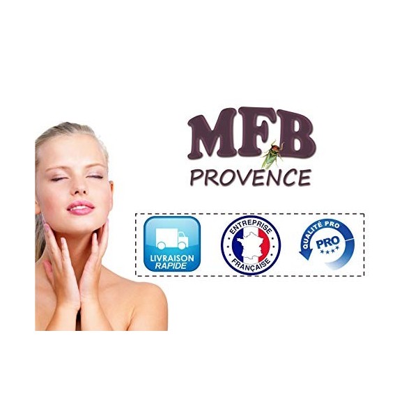 MFB Provence® - Cire à épiler professionnelles sans colophane au Zinc en pot de 800 gr avec 1 paquet de 250 bandes déliKtess®