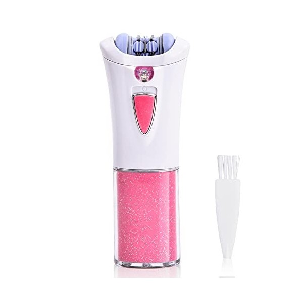 Jinlaili Epilateur Electrique femme, Épilateur sans Fil Alimenté par Batterie Non Inclus , Épilateur Facial Femme, Mini Épil