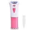 Jinlaili Epilateur Electrique femme, Épilateur sans Fil Alimenté par Batterie Non Inclus , Épilateur Facial Femme, Mini Épil