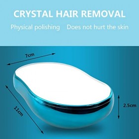 LOUIKAY Épilateur Physique Indolore pour Femme Homme, Nano Crystal Hair Eraser Épilation sans Douleur en Gomme de Cristal Out