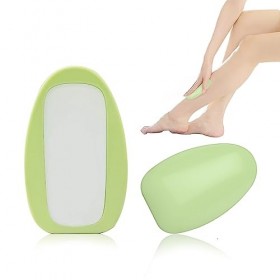 KONFEN Épilateur en Cristal, Gomme Dépilatoire Indolore et Soyeuse pour Femme Homme, Gomme dépilation Cristal Pierre depila