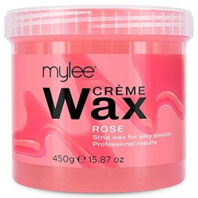 Mylee Cire a crème de Rose pour peaux sensibles, 450g - Pot de crème pour lépilation - Idéal pour tout le corps - Peut aller