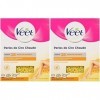 Veet Epilation Perles de Cire Chaude - Cire dabeille 100% naturelle - 230 g - Lot de 2