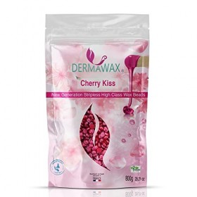 Dermawax Vegan Waxing Perles de cire sans bande Cire haute performance pour lépilation- visage jambes bikini et zone intime 