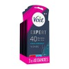 Veet EXPERT - 80 Bandes de Cire Froide Visage - Peaux Sensibles - Finition Parfaite - Epilation Longue Durée - Lot de 2x40 ba