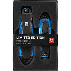 TWEEZERMAN Pince à épiler en acier inoxydable avec pointe émoussée pour arracher les poils, Noir mat