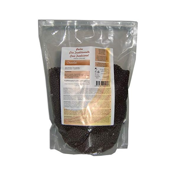 Storepil - Chocolat. 1 kg perles de cire traditionnelle pour épilation