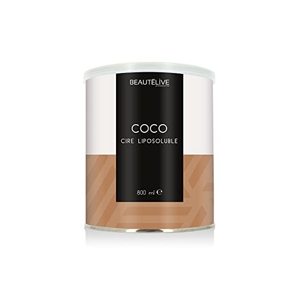 Beautélive Cire épilation pot liposoluble Coco - Peaux sensibles