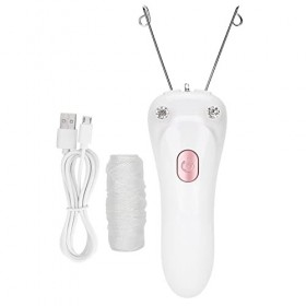 HERCHR Épilateur à Enfiler Les Poils du Visage, épilateur à Fil De Coton pour épilateur à Charge USB pour Femme Rose 