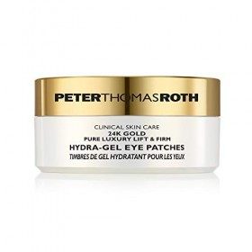 Peter Thomas Roth 24K Gold Pure Luxury Lift & Firm Hydra-Gel Eye Patches for Women 60 Pc Patches + Spatula Eye Patches