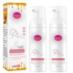 Hair Removal Spray, Beeswax Hair Removal Mousse, Spray dépilation, 100ML Hair Removal Foam Spray for Underarm, Arm, Leg, Bik