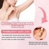 Hair Removal Spray, Beeswax Hair Removal Mousse, Spray dépilation, 100ML Hair Removal Foam Spray for Underarm, Arm, Leg, Bik