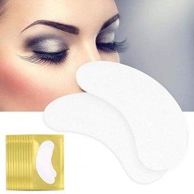 Eye Pads - Le tampon Hydrogel pour gel dextension de cils corrige les extensions de collagène pour les yeux 50Pairs-Or 