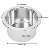 Pot de Remplacement de Chauffe-cire de 100 Mm, Pot Intérieur de Chauffe-cire pour Récipient Dépilation à la Cire Pot de Remp