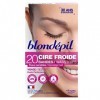 Blondepil HAUTE PERFORMANCE - 20 Bandes Cire Froide pour Visage + 4 Lingettes Post Epilation