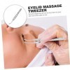 iplusmile Massage Des Paupières Expresseur Dissolvant Pour Le Visage Arita Pince Incurvée Pointe De La Glande Sourcil Doux Pi