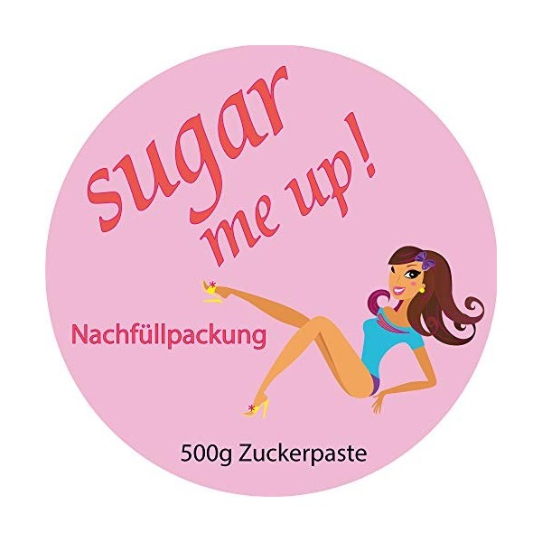 Sugar me up! Kit d’épilation au sucre facile pour la maison avec cire au sucre, bandes en non-tissé, spatule et instructions 