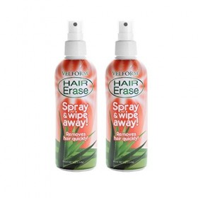 Lot de 2 Sprays dépilatoire Velform Hair Erase 200ml – Spray aux agrumes enrichi à la vitamine E, à l’aloe vera et à l’extrai
