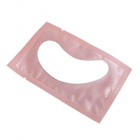 Florica 50 Paires Faux-cils les Yeux Extensions de cils Patch de gel Sans Peluche Hydrogel Masque Rose 