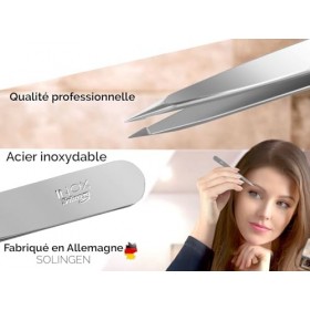 Pince à épiler Solingen lot de pinces à épiler en Acier inoxydable pince à épiler les sourcils pince à épiler plate pince à é