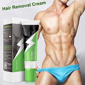 ZJchao For Men Crème Dépilatoire pour Hommes Peau Sensible, Crème Dépilatoire, Crème Dépilatoire Indolore pour les Parties In