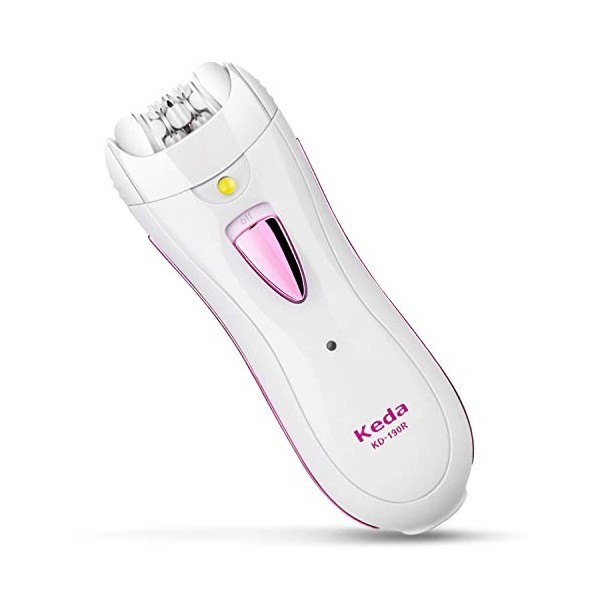 TOOSOAR Epilateur Electrique Femme, Epilateur Visage Femme et Épilation du Corps avec Lumière LED, pour Le Visage, Les aissel