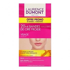 LAURENCE DUMONT Bandes de Cire Froide Visage Huile d’Argan Aloe Vera x20 lot de 3 