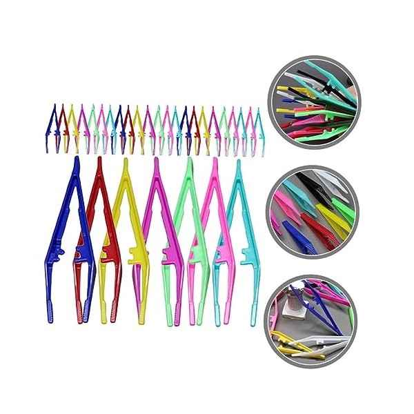 minkissy 120 Pièces Pince À Épiler En Plastique Pince À Épiler Kit De Mise En Forme Des Sourcils Tondeuse À Poils De Nez Indo