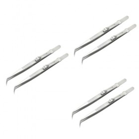 FOMIYES 6 Pièces Pinces Électroniques Pinces Électroniques Pointues Pinces De Haute Précision Pincettes Artisanales Pinces À 