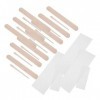 FRCOLOR 400 Pièces Barre De Beauté Jetable Bandes De Cire Pour Le Visage Bandes De Tissu Ciré Dartisanat En Bois Spatule à C