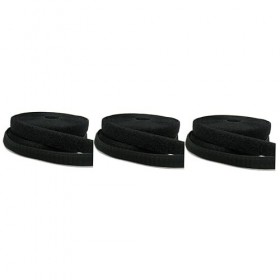 Beavorty 3 Pièces Durable Blackw Black Ish Black Noir Bande De Boucle Auto-Adhésive Bande De Boucle Auto-Adhésive Ruban À Cro