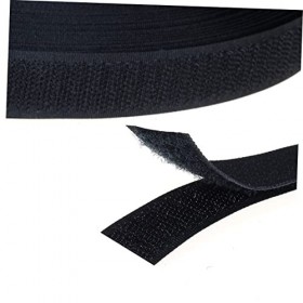 Beavorty 3 Pièces Durable Blackw Black Ish Black Noir Bande De Boucle Auto-Adhésive Bande De Boucle Auto-Adhésive Ruban À Cro