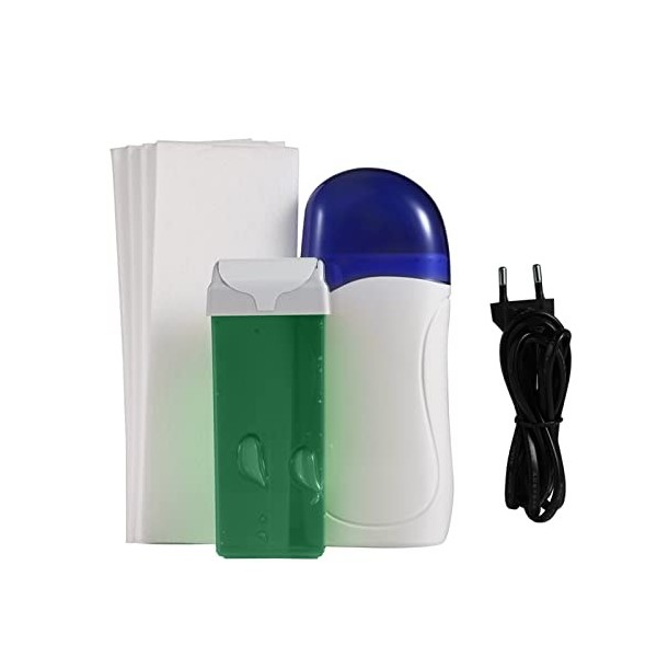 Ensemble de Machine Dépilation, Kit Dépilation à la Cire, Chauffe-Cire, Cartouche de Cire, Papier Dépilatoire, épilateur, p