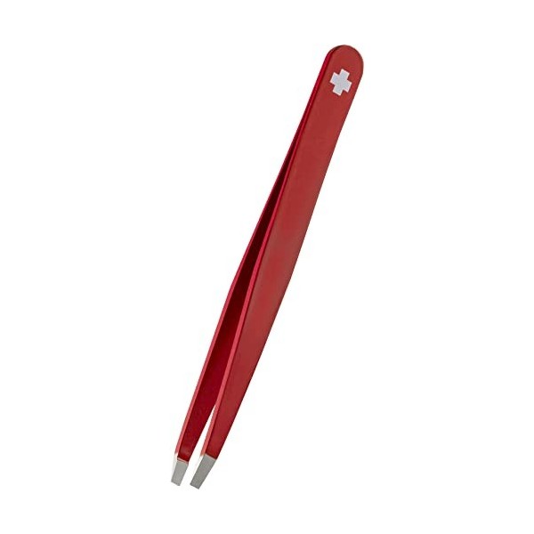 Pince a epiler professionnelle Rubis Switzerland Croix rouge - Pince à épiler pour sourcils et poils incarnés - Pincette elit