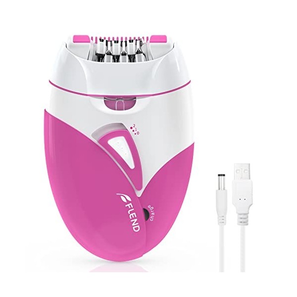 Epilateur Electrique Femme, Épilateur Facial et épilation du Corps, épilateur pour Femme, y Compris Tondeuse à Sourcils avec 