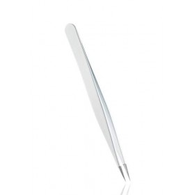 Rubis Pince a epiler mors pointus - pince à épiler professionnelle - pince echarde - blanc