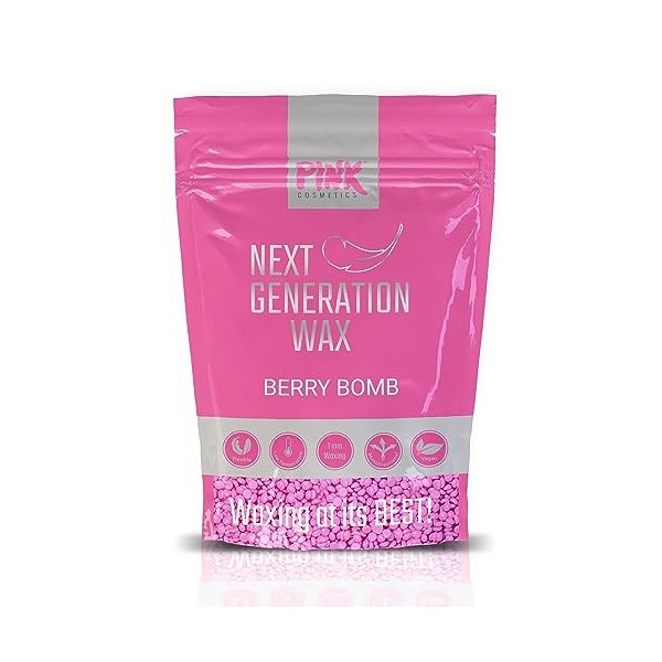 Next Generation Wax Berry Bomb Perles 800g - Cire de qualité supérieure adaptée aux peaux sensibles - Épilation végétalienn