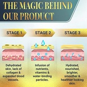 24k or sous le masque des yeux | Eye Patches pour les cernes, des sacs et Puffiness | Concentré spécialité sous traitement Ta