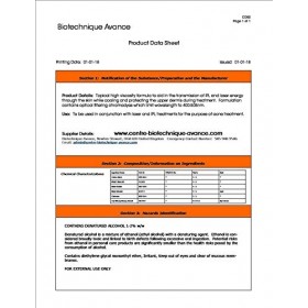 Formule dépilation 570-980nm Gel de refroidissement et de couplage pour machines et systèmes laser et IPL