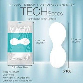 Feuille de masque pour les yeux jetable en non-tissé par Project E Beauty | Soins de la peau papier cosmétique pour le visage