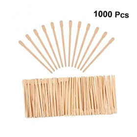 FOMIYES 2000 Pcs Bâtons De Spatules De Cire En Bois Bande De Cire Abaisse-Langue Bâtons DArtisanat En Bois Produits DÉpilat