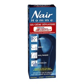 NAIR - Gel-Crème Dépilatoire Corps pour Homme, à lExtrait dAvocat, pour Tout Type de Pilosité, Efficace & Indolore, Tube de